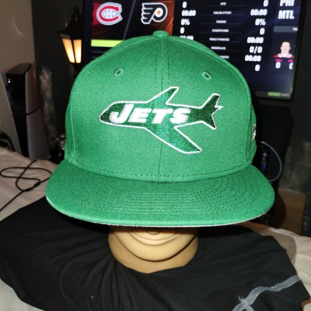 New Era Throwback Kelly Green Jets Hat
